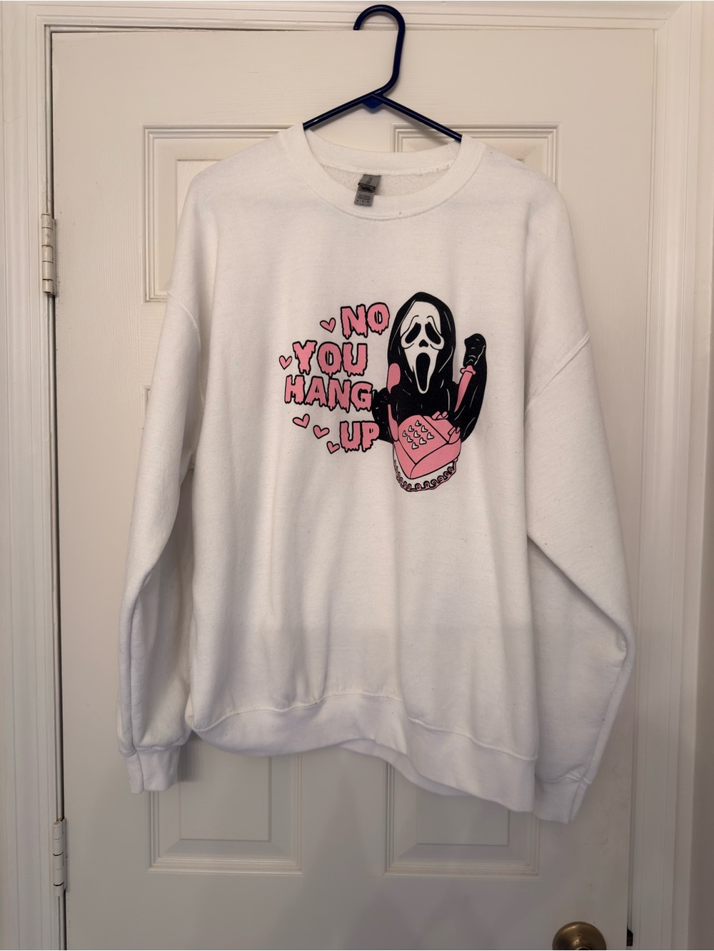 No You Hang Up Scream Sweatshirt